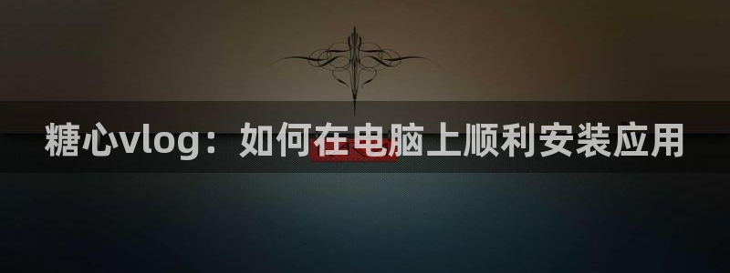 糖心vlog演员YUA：糖心vlog：如何在电脑上顺利安装应用