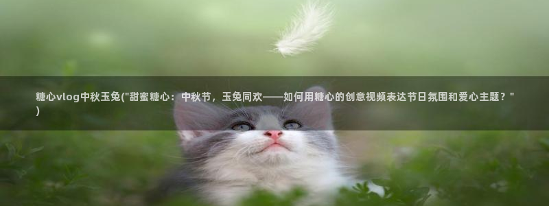 糖心美杜莎vlog在线：糖心vlog中秋玉兔(\